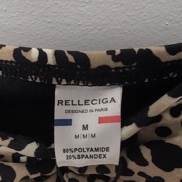 Relleciga Leopard Print Tankini. Size Medium. NWT - Picture 4 of 9